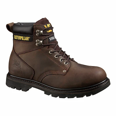 Second Shift Steel-Toe Leather Boots, Men's 8.5 Medium