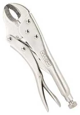 10 Inch Curved Jaw Locking Pliers With Nickel Plated Finish