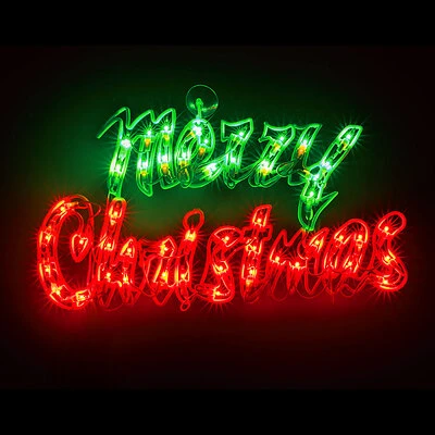 50L Merry Christmas Sculpture