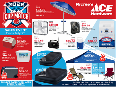 Cup Match Sales Event 