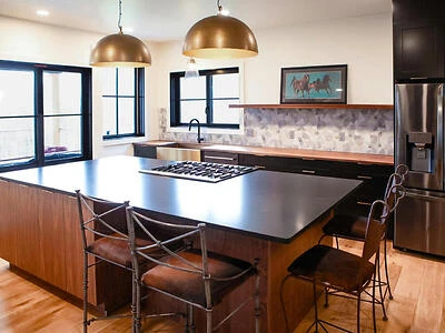  Plain & Fancy Contempo Slab Door Style, Natural Walnut (Matte Finish)