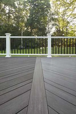 TimberTech Advanced PVC Vintage Collection (Dark Hickory) Railing Classic Composite Series, Premier, (White)
