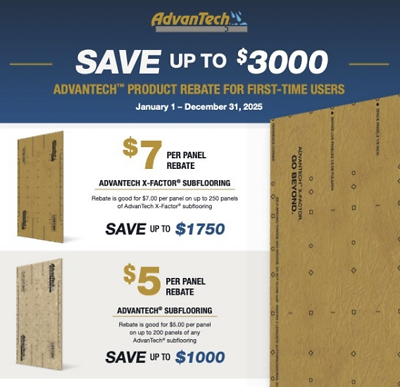 2025 AdvanTech® Product Rebate for First-Time Users