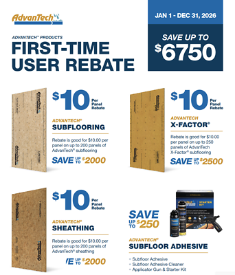 AdvanTech First-Time User Rebate