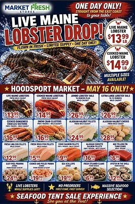 Market Fresh Hoodsport Location - Lobster Sale
