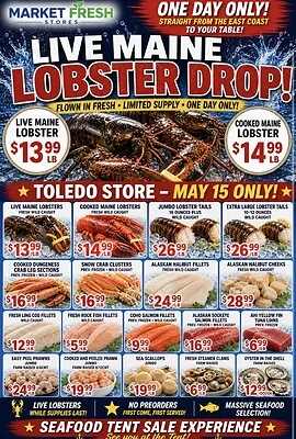 Market Fresh Toledo Location - Lobster Sale
