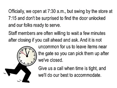 We'll Work with your Schedule