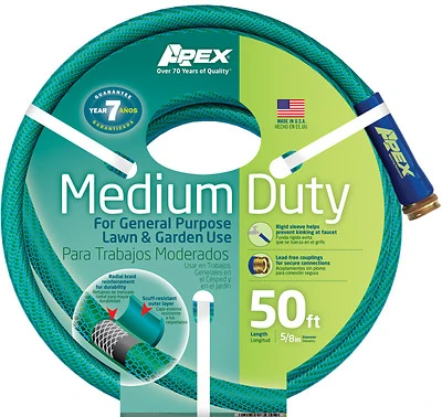 Green Vinyl Garden Hose – 5/8‑Inch Flexible Water Hose