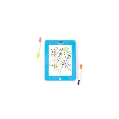 Glow Pad Blue Light Up Animator With 4 Neon Markers & 8 Light Modes