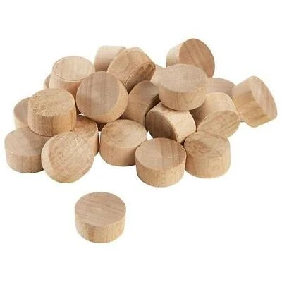 Wood Products F38f 0.37 In. Flat-head Wooden Dowel Plugs - 15 Count