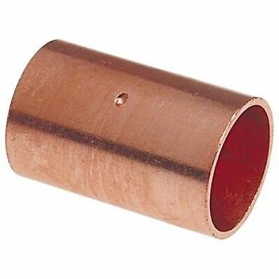 Mueller Industries W610150 2 in. Wrot Copper Coupling With Stop