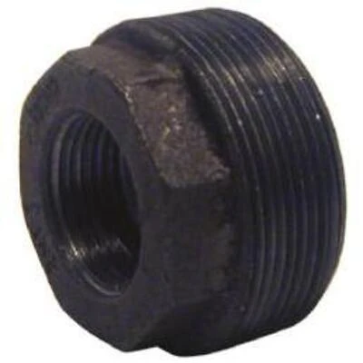 Fittings B-bus1005 1 X 0.5 In. Black Hex Bushing