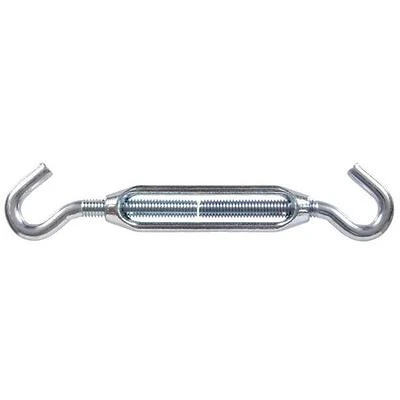 Heavy-Duty Zinc-Plated Steel Hook Turnbuckle – Adjustable Tension Connector