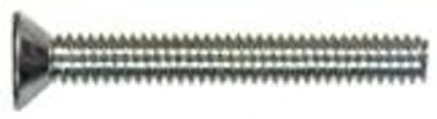 Zinc‑Plated 6‑32 x 1¼ in Phillips Flat‑Head Machine Screws – 12‑Piece Pack