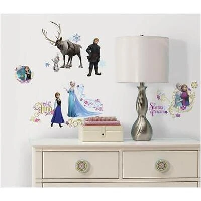 5 in. x 19 in. Frozen Peel and Stick Wall Decals
