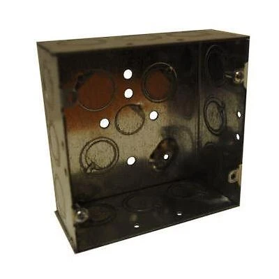 4-11/16 in. Square Welded Box - Silver (5-Pack)