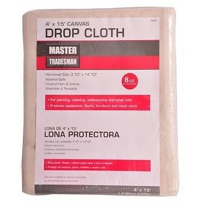 58908 4 x 15 ft. Canvas Dropcloth