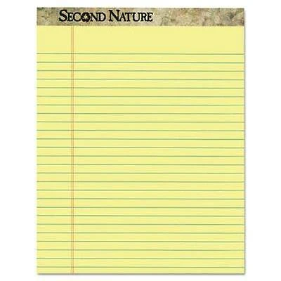 Legal Pad Notepads, 8.5" X 11.75", Wide Ruled, Canary, 50 Sheets, 12 Pads