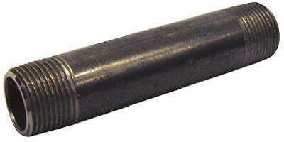 NB-0760 Black Nipple - 0.75 x 6 in.