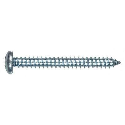 Hillman 41068 Zinc‑Plated Pan‑Head Phillips Sheet Metal Screws #8 × 2" – 50‑Piece Pack