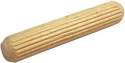 Cindoco 0.37" x 2" Birch Wood Dowel Pins – Pack of 15