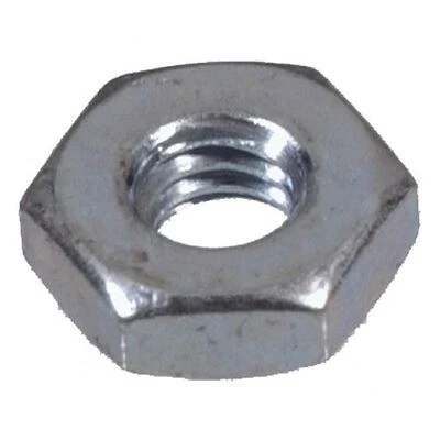 Hillman Chrome Hex Nut 6‑32 – 100‑Piece Pack for DIY & Professional Use