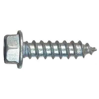 8‑Gauge Hex Washer Head Sheet Metal Screw – 1½" Self‑Drilling Fastener (Gray)