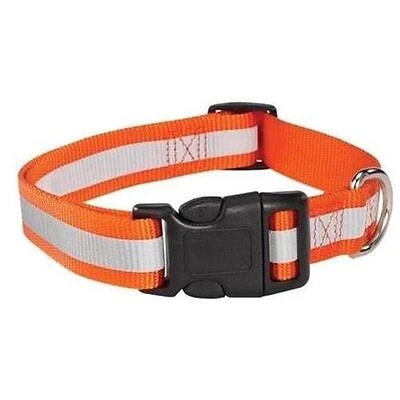 Guardian Gear Reflective Dog Collar, Orange, 18-26 In.