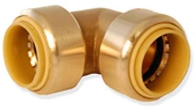 Pushfit Elbow 3/4 Pro Bite Lead Free Brass Fittings Lf823r