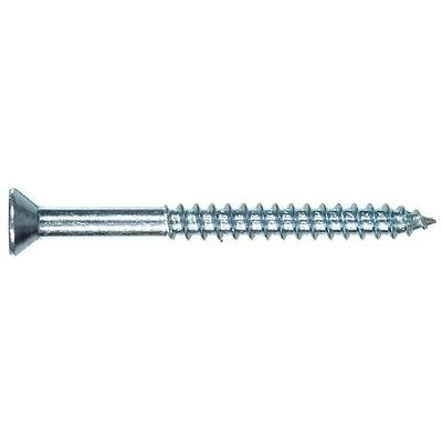 Hillman #6 Zinc‑Plated Phillips Flat‑Head Wood Screw – 1.5‑in Industrial Fastener