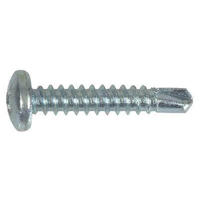 8‑Gauge Phillips Pan‑Head Self‑Tapping Screw – Zinc‑Plated, 1½″ Length