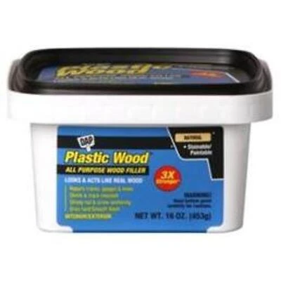 16 Oz Plastic Wood Latex All-purpose Wood Filler For Repairs And Finishing