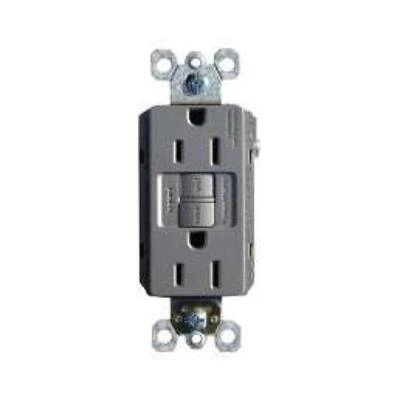 3537503 15a 125v Self-testing Gfci Receptacle, Nickel Finish