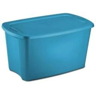 Sterilite 18354306 30 Gallon Blue Storage Tote Pack of 6