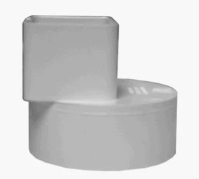 Pvc Pipe Offset Flush Fit Downspout Adapter, 2 X 3 X 4 Inches, Model 36-648