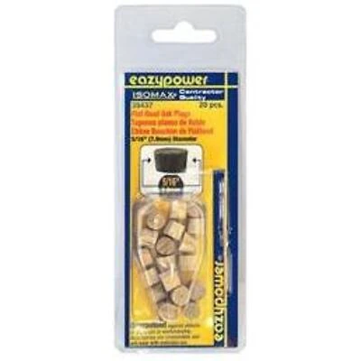 39437 0.31 in. Oak Flat Head Plug - 20 Pack