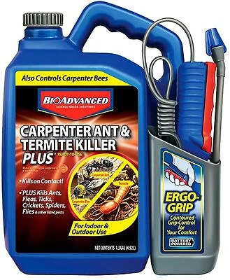 BioAdvanced Liquid Ant & Termite Eliminator – 1.3 gal Spray & Brush Formula