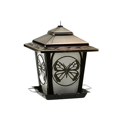 Na32321tv Hopper Style Bird Feeder With Butterfly Design
