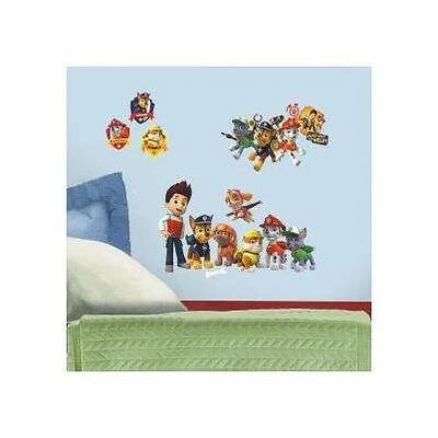 5 in. x 11.5 in. Paw Patrol Peel and Stick Wall Decal