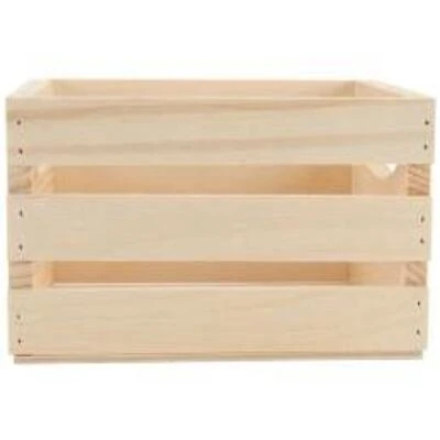 Mini Wooden Crate 6.5" X 5.5" X 3.5"