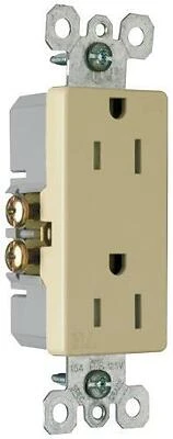 P&s Ivory Tamper Resistant Decorator Receptacle Outlet 15a 125v Model 885tr-icc