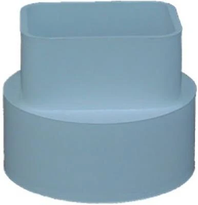 Pvc Pipe Downspout Adapter, 2 X 3 X 3-inch, Durable And Versatile