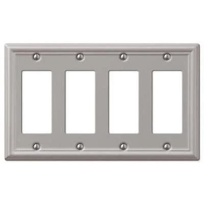 Chelsea 4 Decora Wall Plate - Brushed Nickel