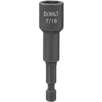 DEWALT Impact‑Ready 7/16" Hex Nut Driver (DW2228IR) – 2.56" Length, 1/4" Shank