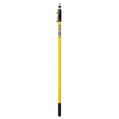 Purdy Power Lock Adjustable Extension Pole – 1‑5/16" Aluminum/Fiberglass, 4‑8 ft, Rubber Grip
