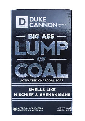 Duke Cannon Big Ass Lump of Coal Soap – Bergamot & Black Pepper, 10 oz