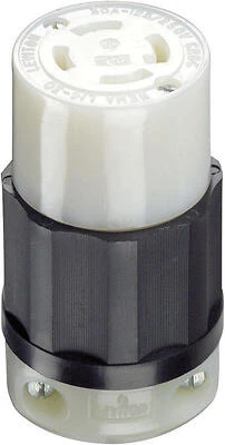 Leviton Nylon L14-30R 3‑Pole Locking Connector – Heavy‑Duty Industrial Power Plug (14‑8 AWG)