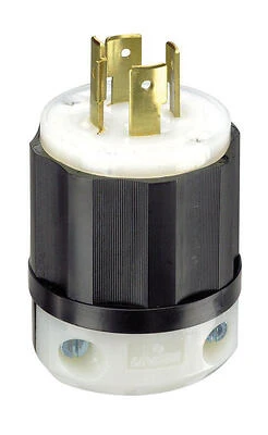 Leviton 021-02411-0PB Locking Plug, L14-20P, 3-Pole 4-Wire, 20A 125/250V