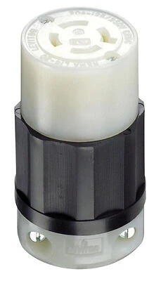 Leviton L14-20R Locking Connector, 14-10 AWG, 3-Pole 4-Wire, 125/250V