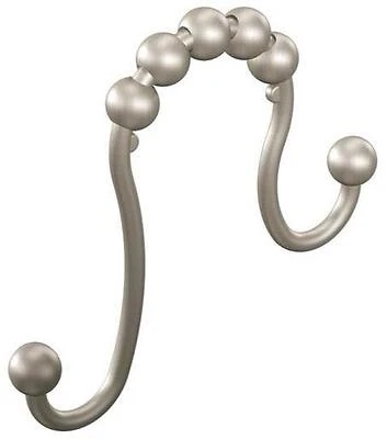 Moen SR2201BN Shower Curtain Rings, Brushed Nickel, 12-Pack